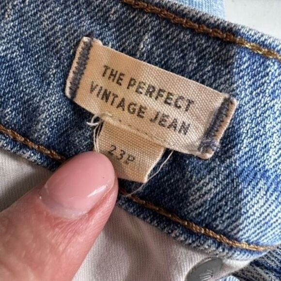 Madewell The Petite Perfect Vintage Jean Rosabelle Wash Comfort Stretch Size 23P - Picture 10 of 16
